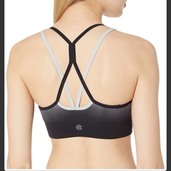 Women's Champion C9 Gradient Sports Bra - Black and Gray - Picture 2 of 3